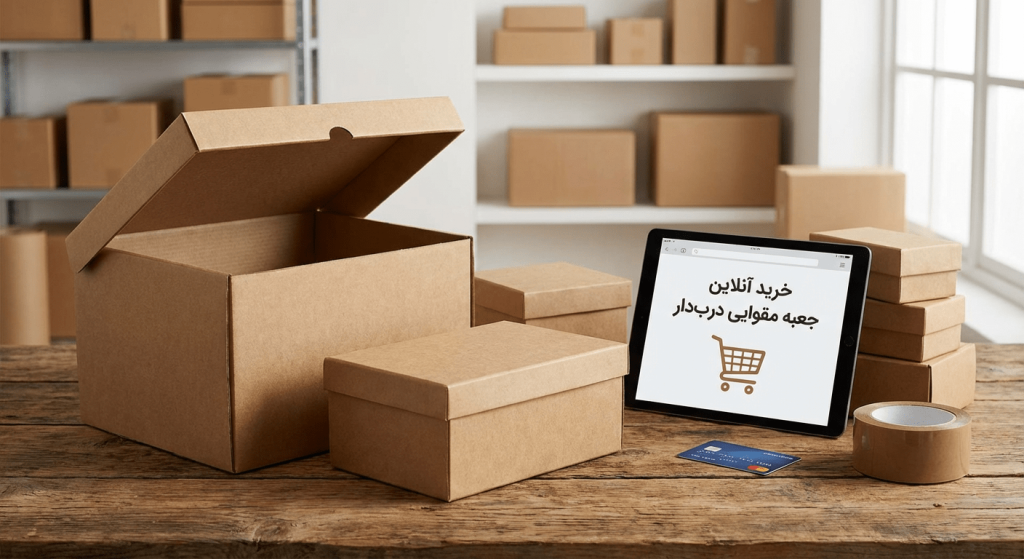 خرید جعبه مقوایی دربدار