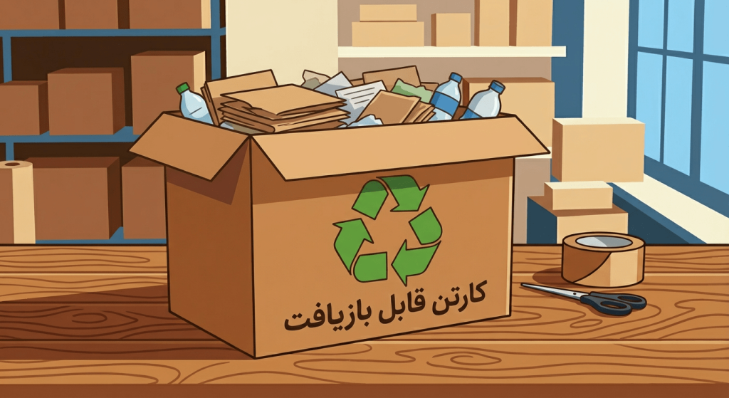 تولید کارتن قابل بازیافت